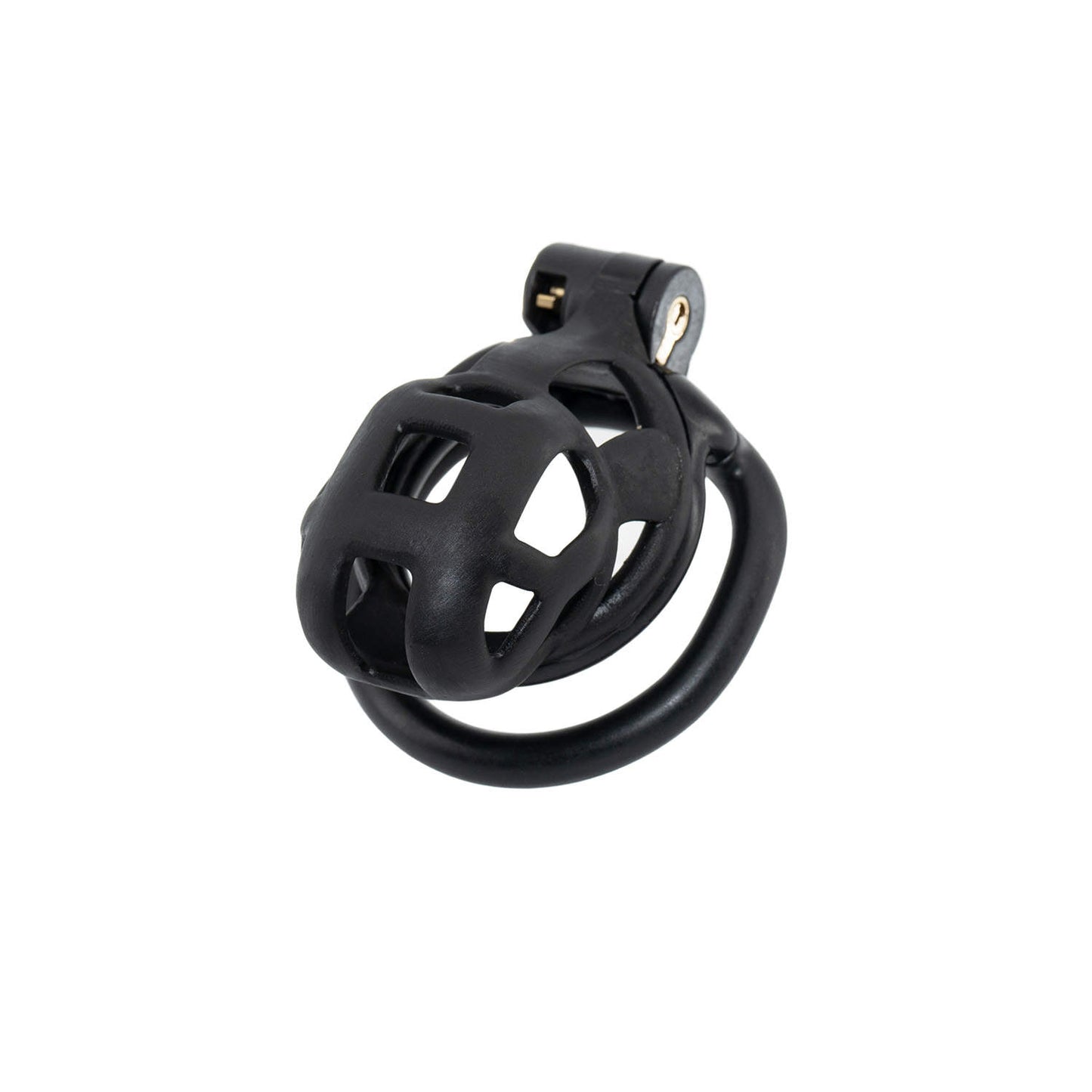 Black Resin Nano Chastity Cage at Cock Cages UK