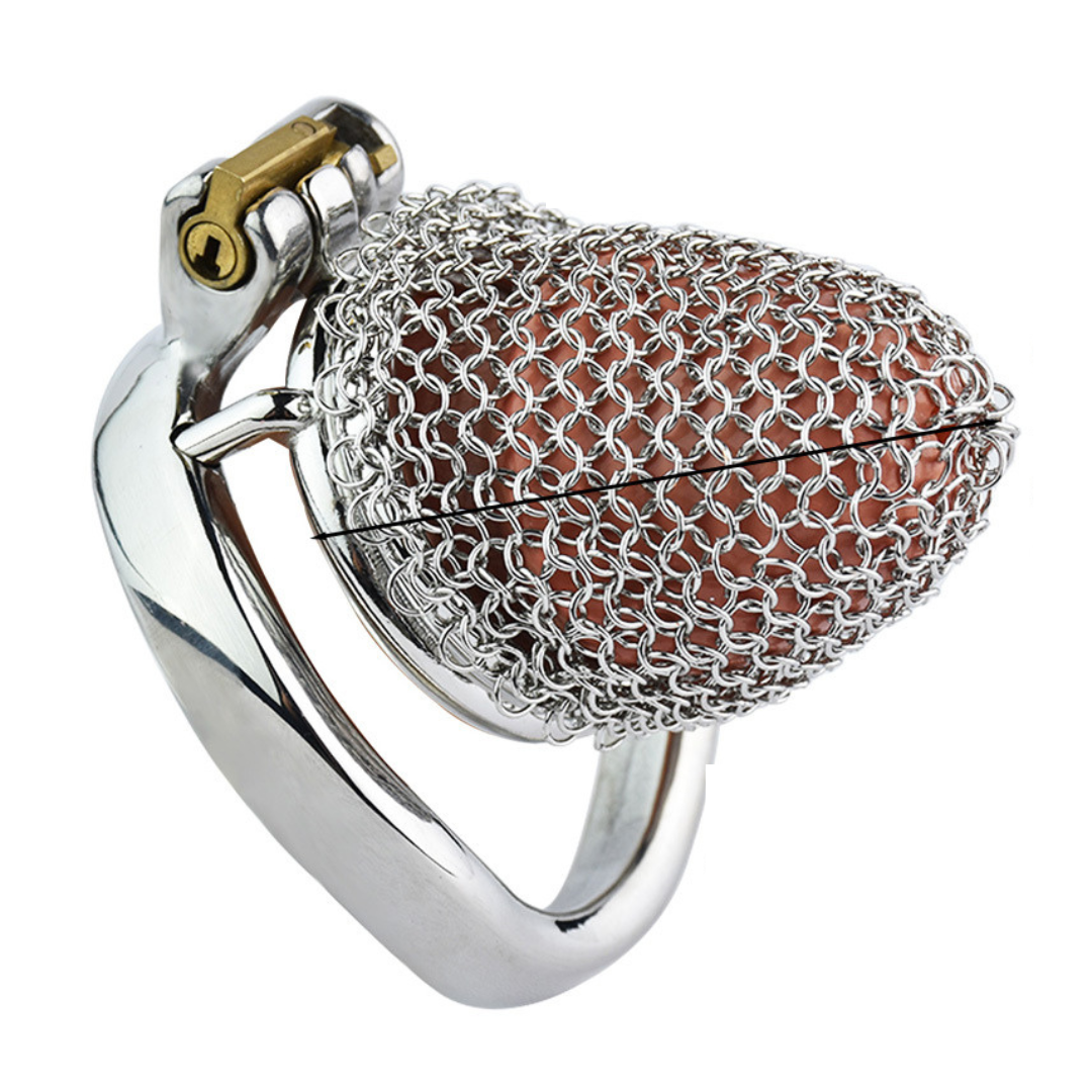 Chain Mail Small Chastity Cage