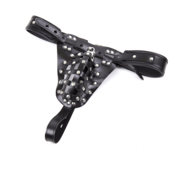 Vegan Leather BDSM Pouch Chastity Belt