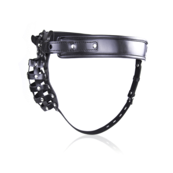 Vegan Leather BDSM Pouch Chastity Belt