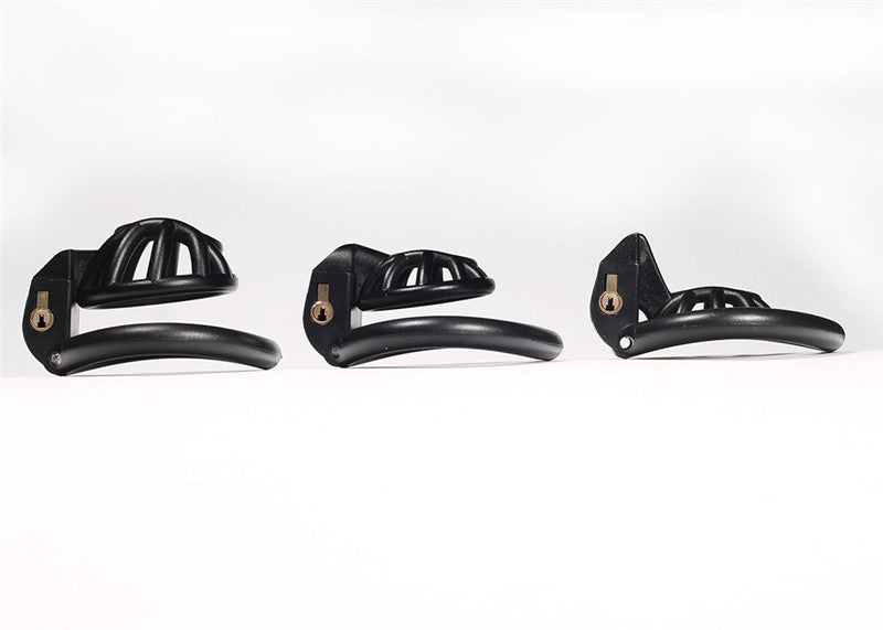 Black Resin Drain Trap Chastity Cage
