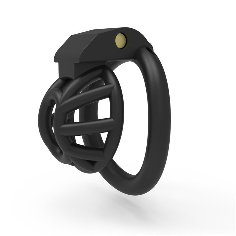 Black Resin Drain Trap Chastity Cage