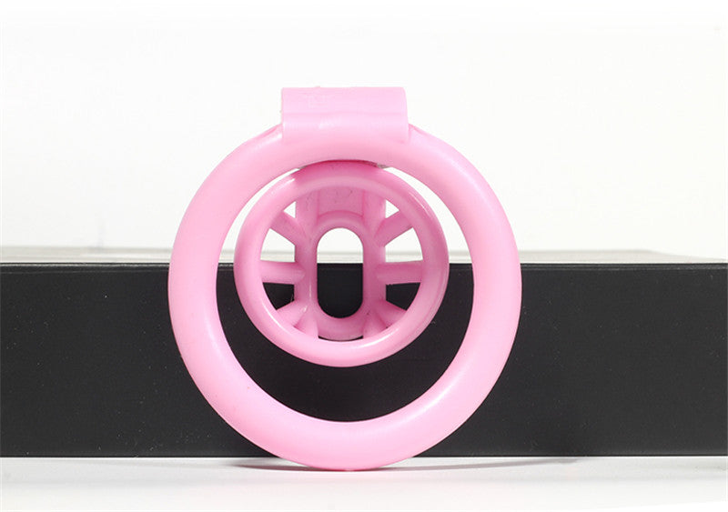 Pink Resin Drain Trap Chastity Cage