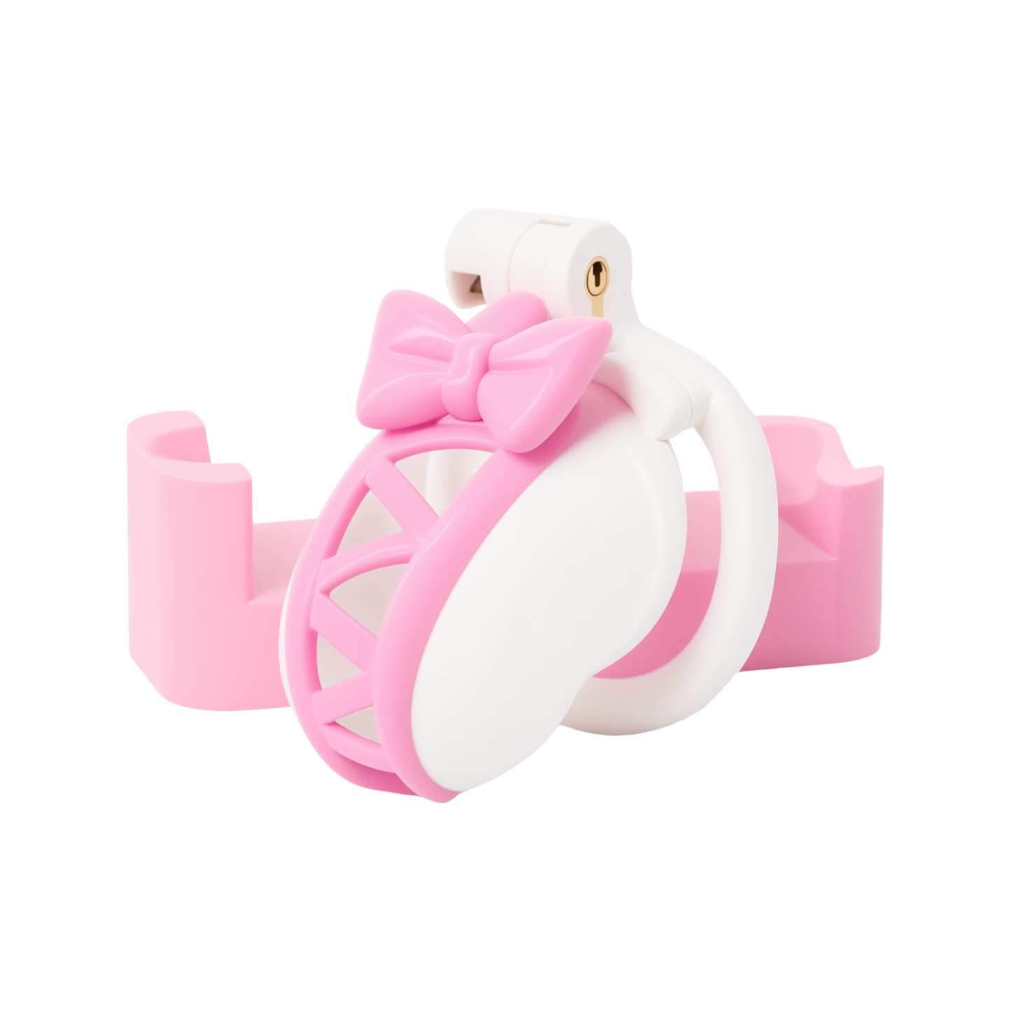 Pink Ribbon Nub Chastity Cage