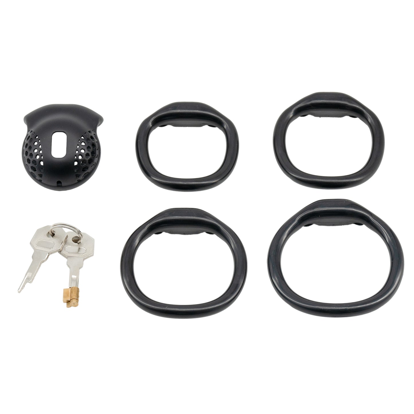 Black Resin Hub Micro Chastity Cage