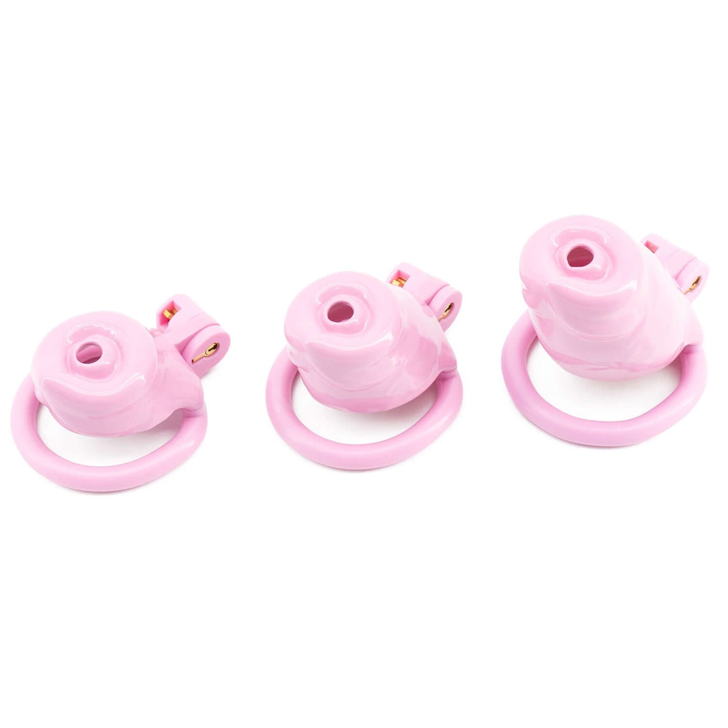 Pink Resin Puppy Play Chastity Cage at Cock Cages UK