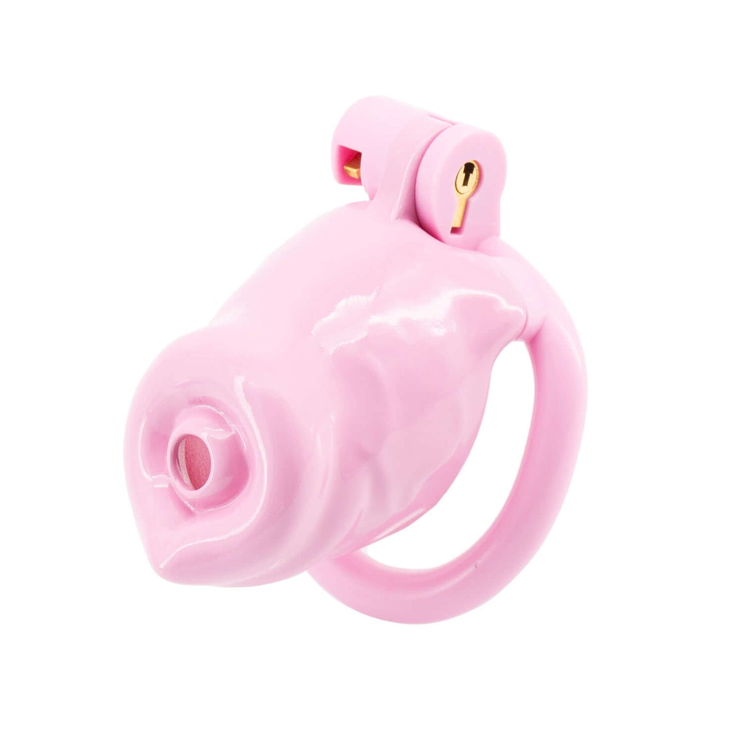 Pink Resin Puppy Play Chastity Cage at Cock Cages UK