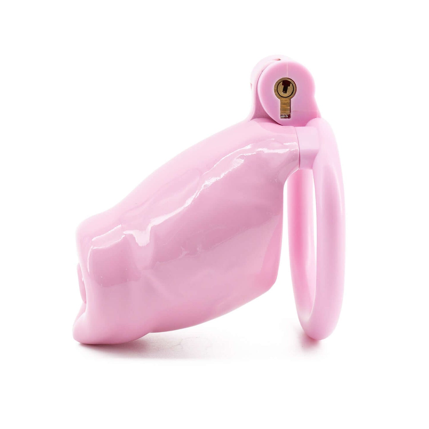 Pink Resin Puppy Play Chastity Cage at Cock Cages UK