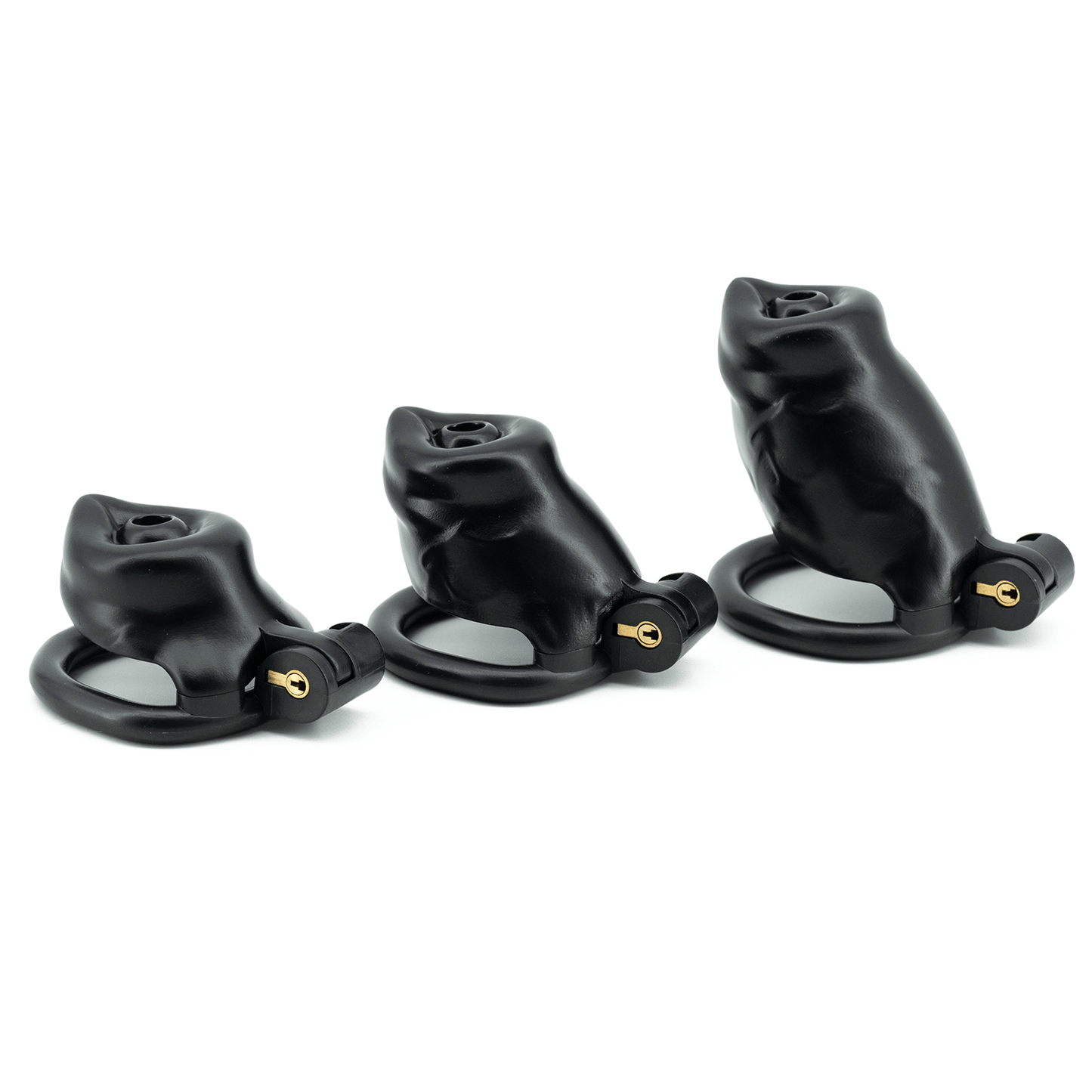 Black Resin Puppy Play Chastity Cage at Cock Cages UK