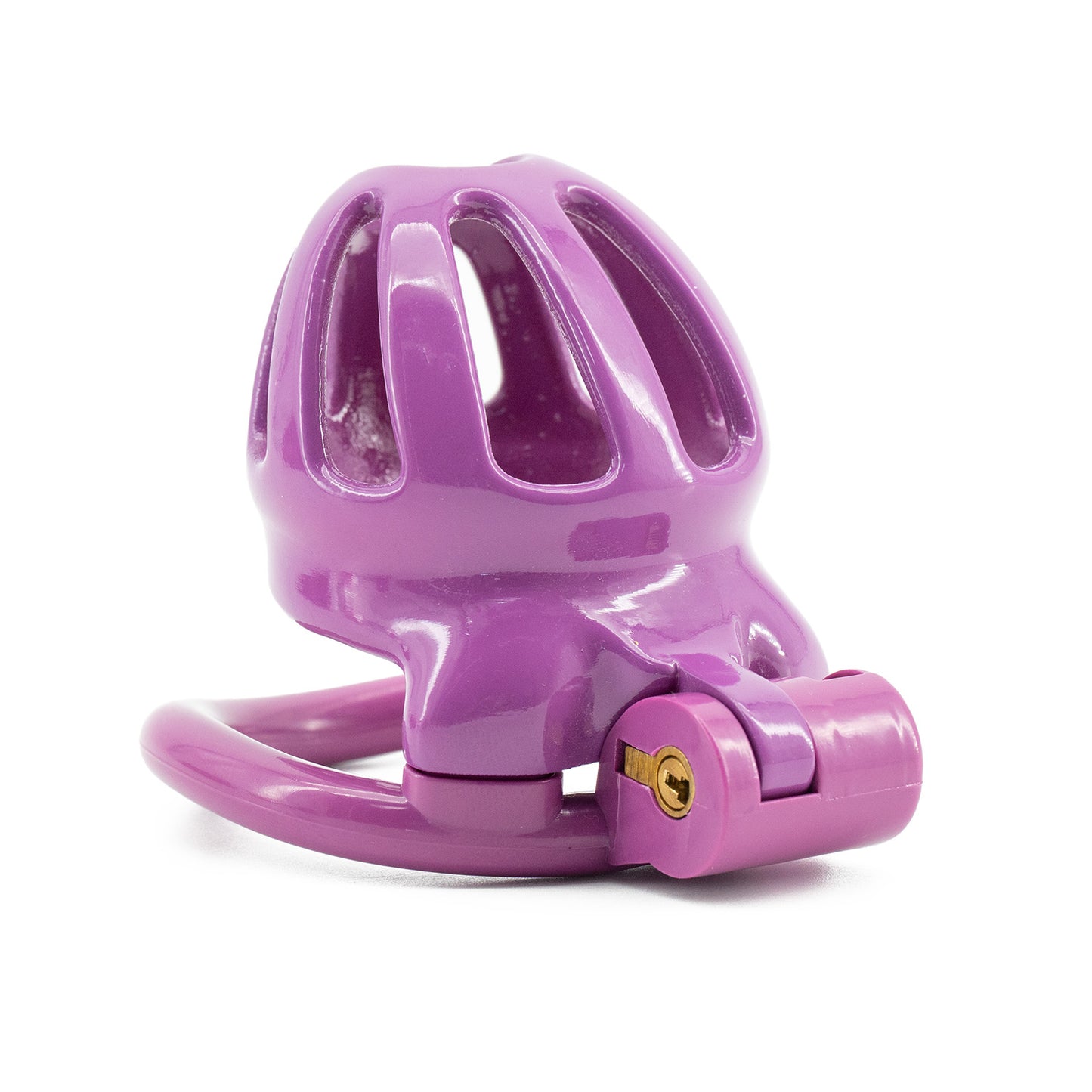 Dark Pink Resin Hive Chastity Cage - Nub