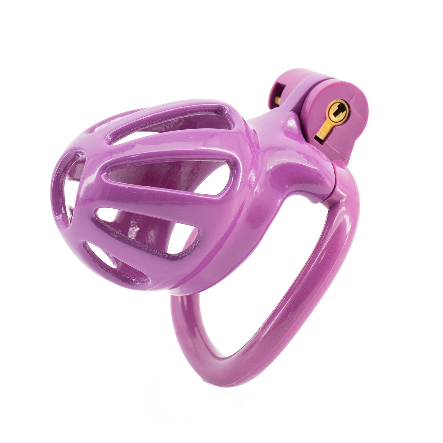 Dark Pink Resin Hive Chastity Cage - Nub