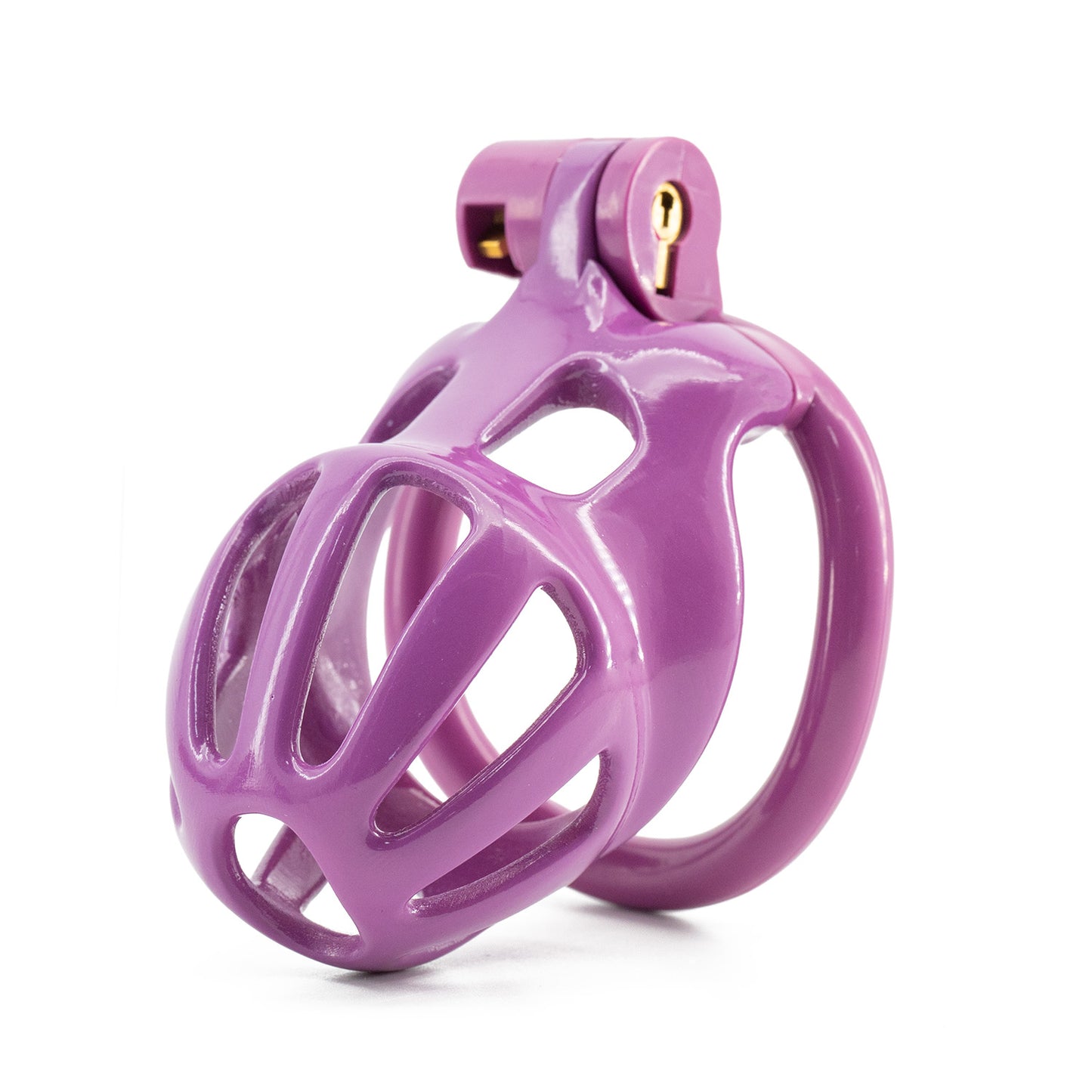 Dark Pink Resin Hive Chastity Cage - Nano