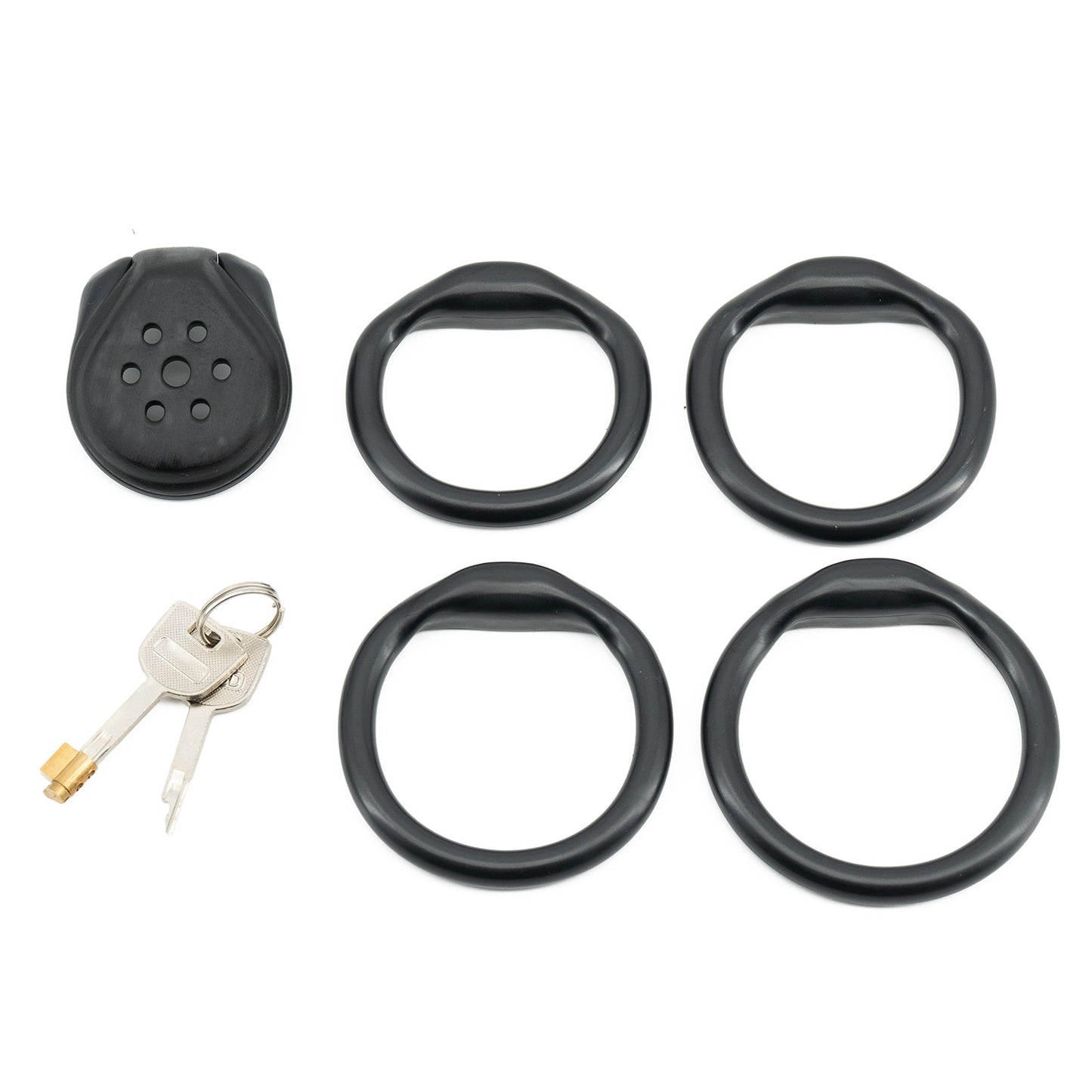 Black Resin Manhole Micro Chastity Cage at Cock Cages UK