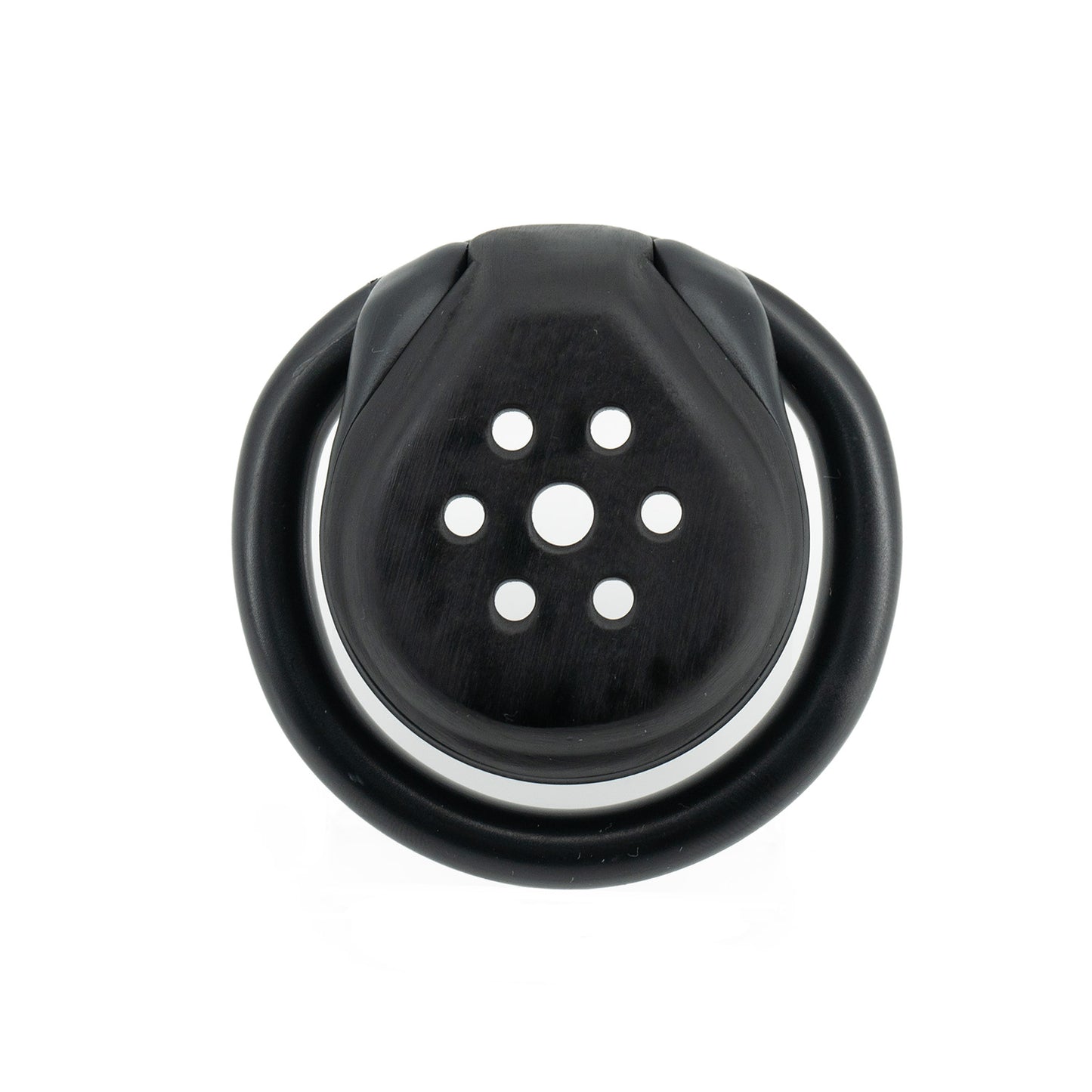 Black Resin Manhole Micro Chastity Cage at Cock Cages UK