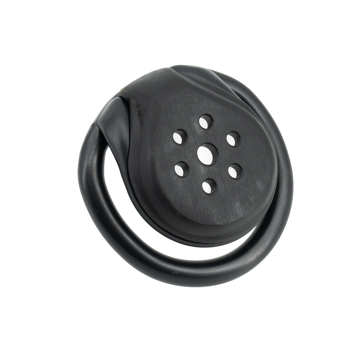 Black Resin Manhole Micro Chastity Cage at Cock Cages UK