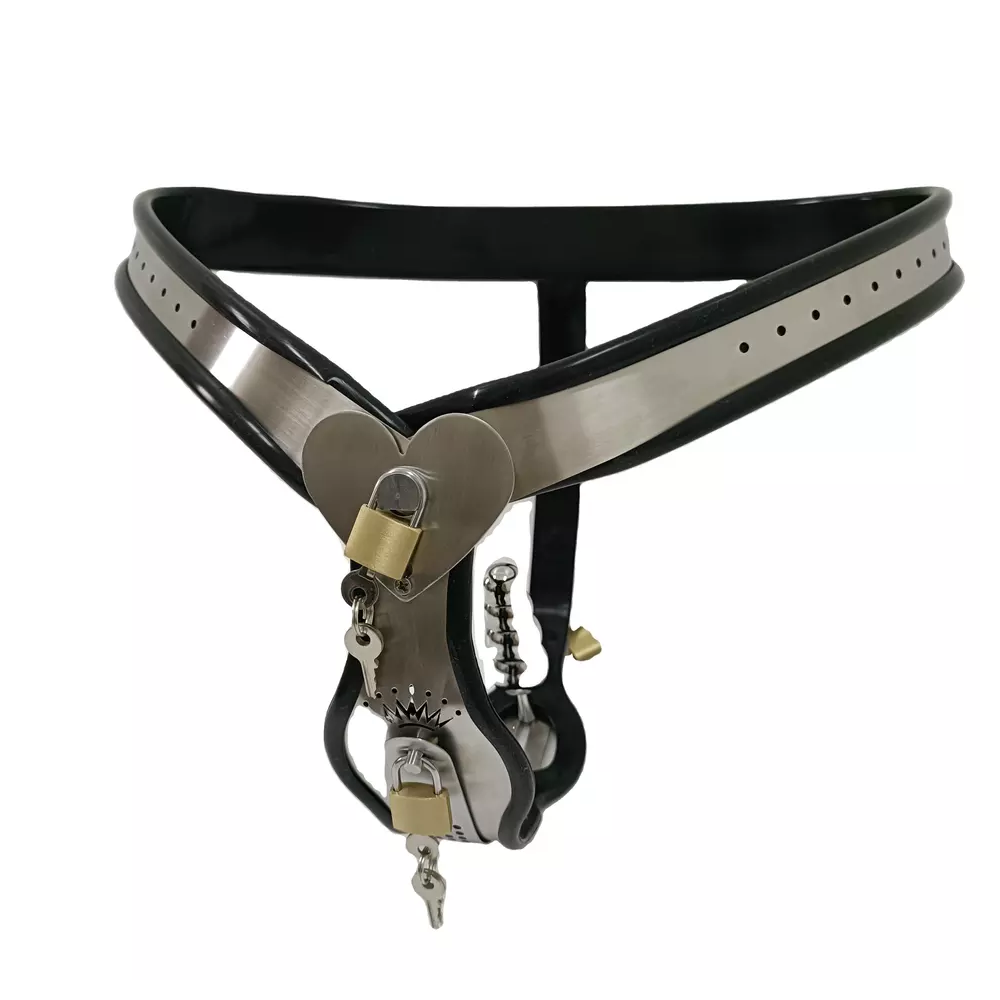 Woman's Butt Plug Chastity Belt