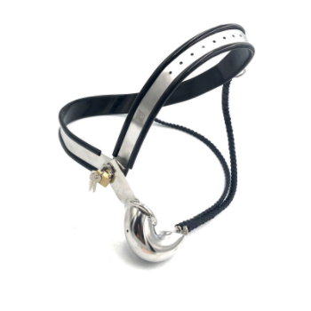 Silicone & Steel Chastity Belt at Cock Cages UK