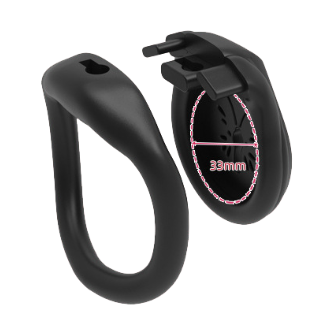 Black Resin Butterfly Micro Chastity Cage at Cock Cages UK
