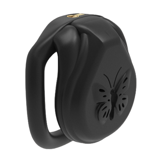 Black Resin Butterfly Micro Chastity Cage at Cock Cages UK