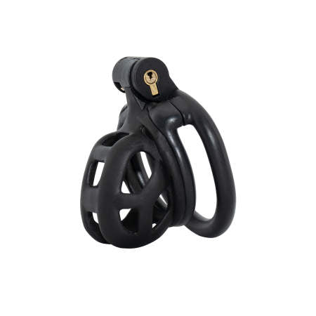 Black Resin Nub Chastity Cage