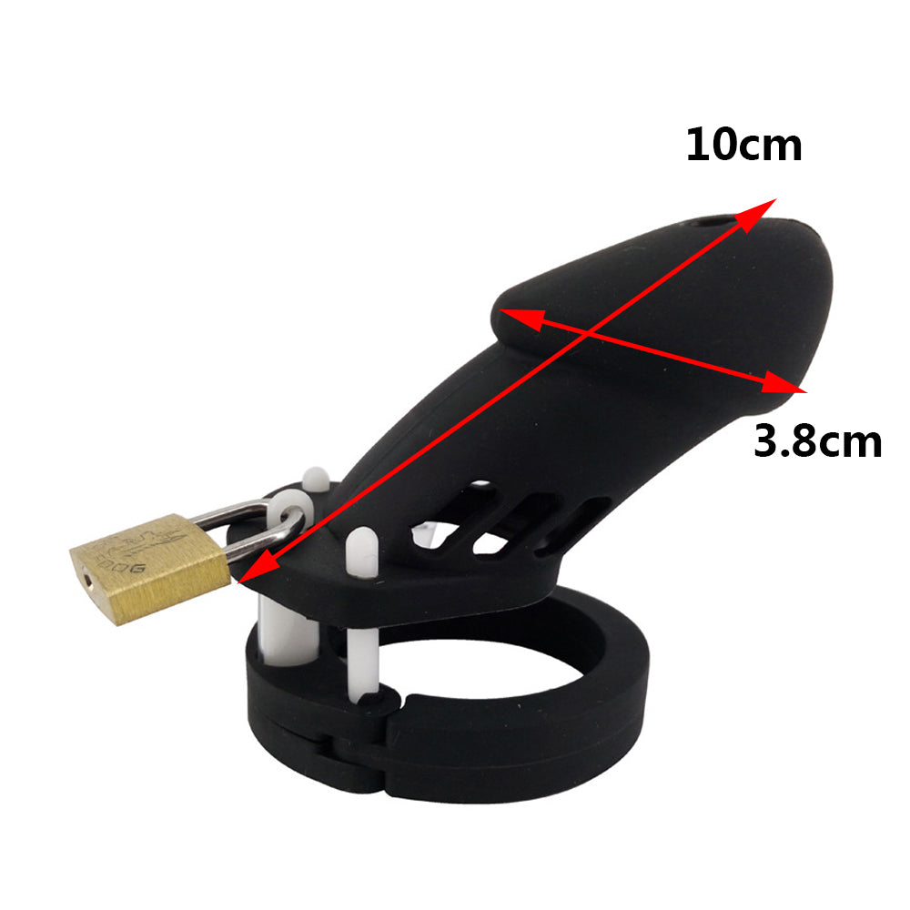 20% OFF Silicone Chastity Cage - Large