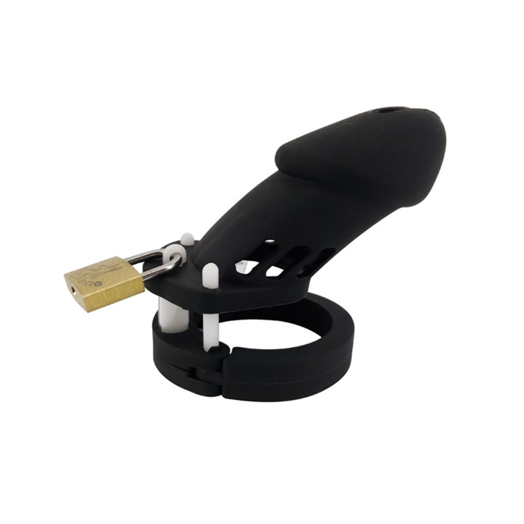20% OFF Silicone Chastity Cage - Large