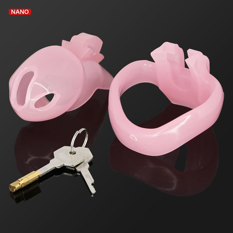 20% OFF Pink Smooth Resin Nub Chastity Cage