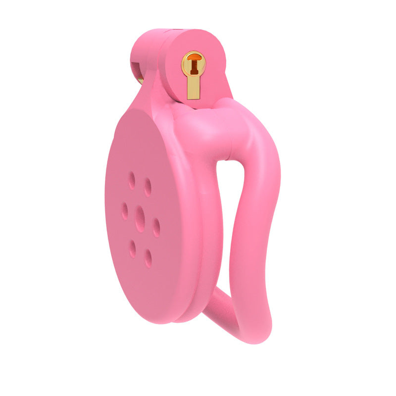 Pink Resin Manhole Chastity Cage at Cock Cages UK