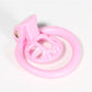 Pink Resin Drain Trap Chastity Cage