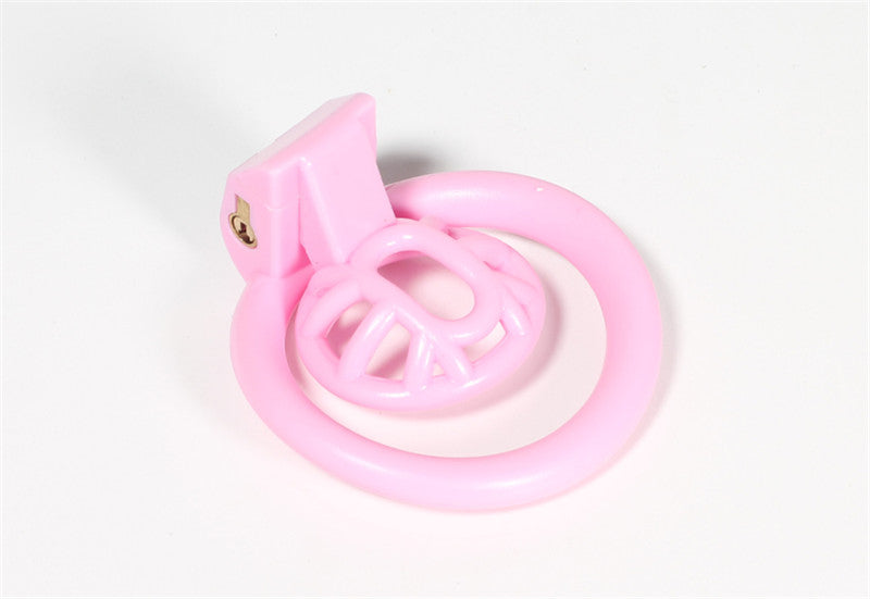 Pink Resin Drain Trap Chastity Cage
