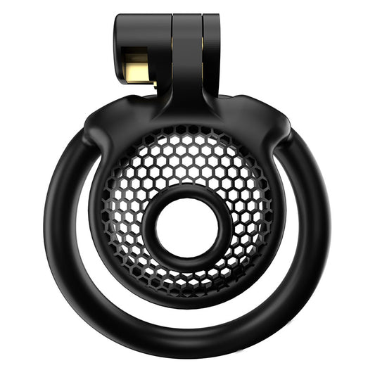 Black Resin Net Chastity Cage