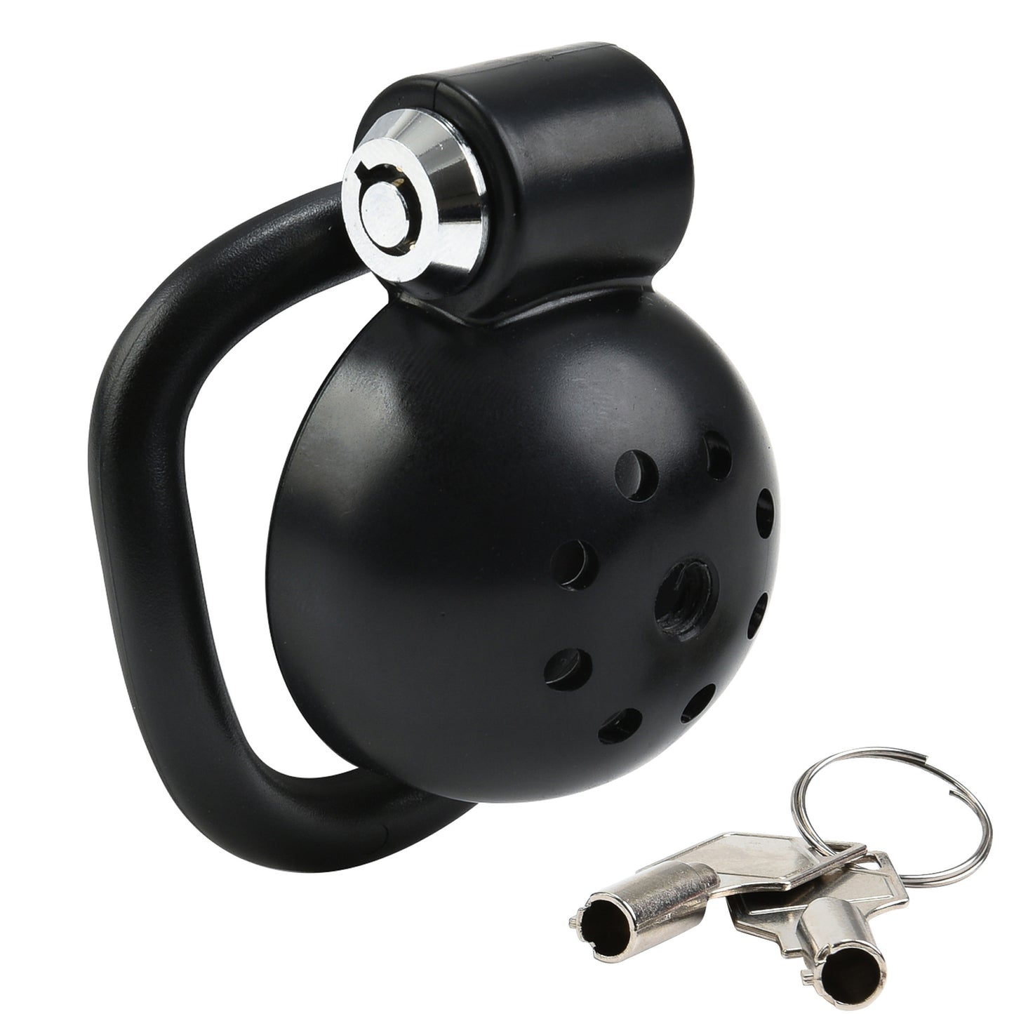 Black Resin Pepper Pot Chastity Cage