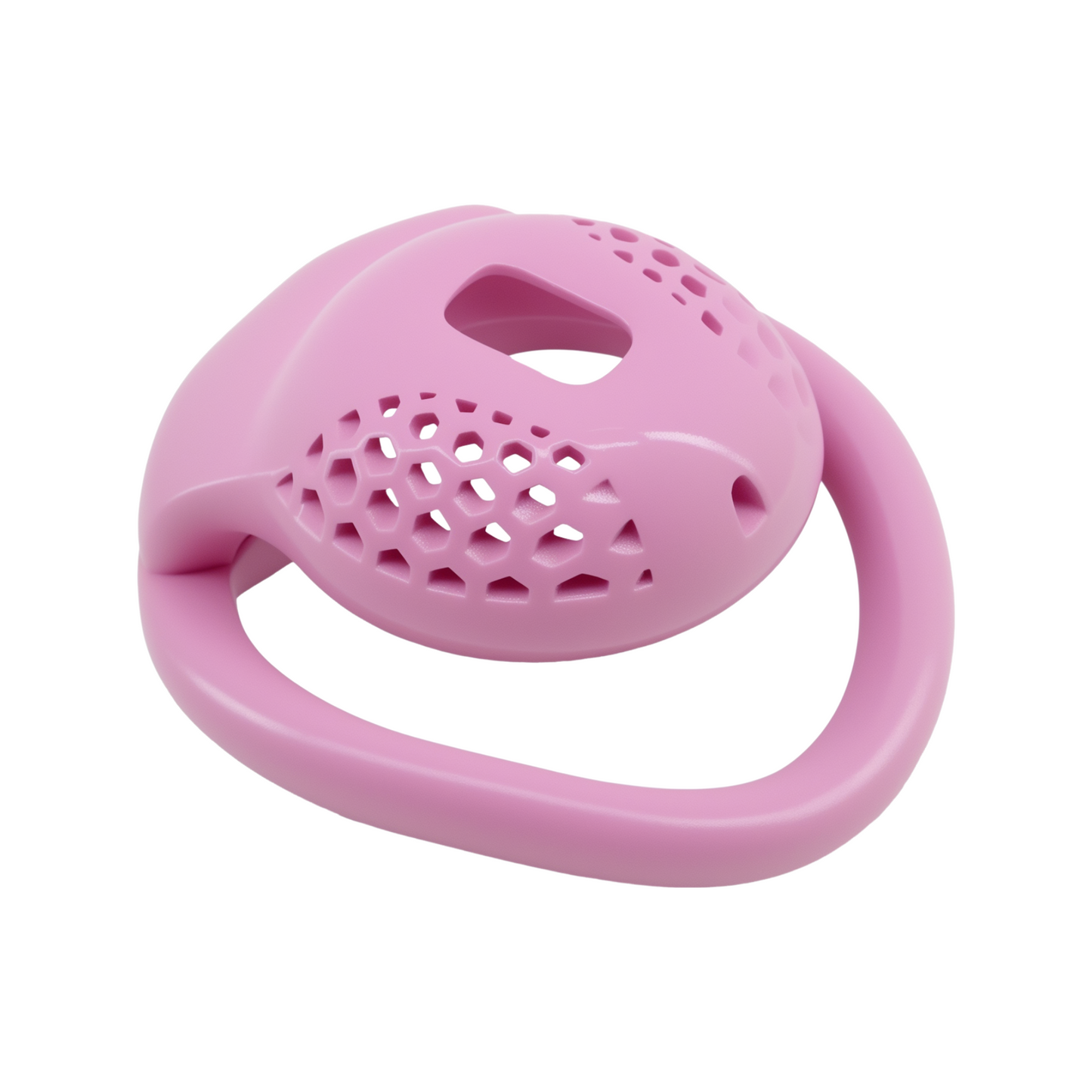 Pink Resin Hub Micro Chastity Cage