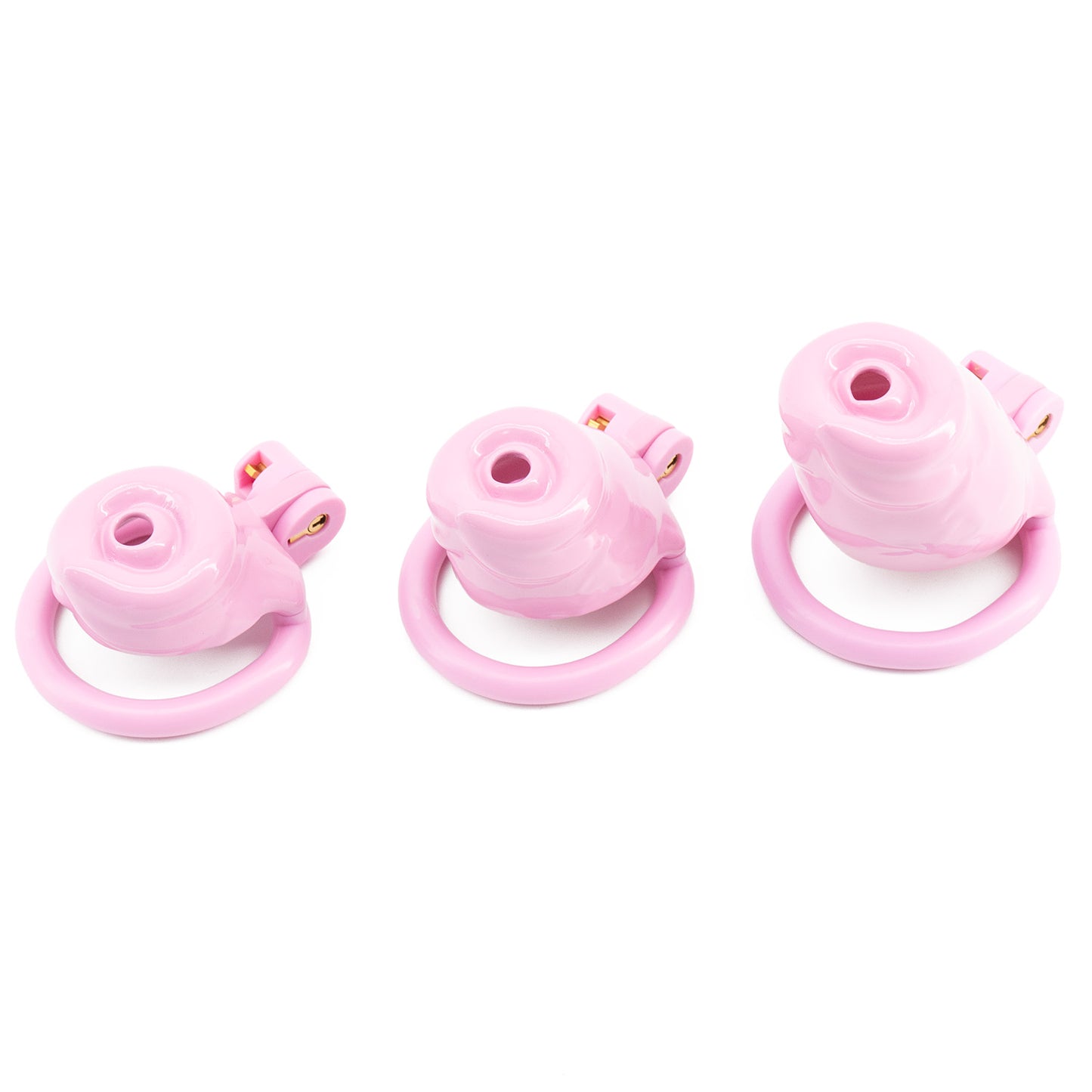 Pink Resin Puppy Play Chastity Cage