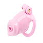 Pink Resin Puppy Play Chastity Cage