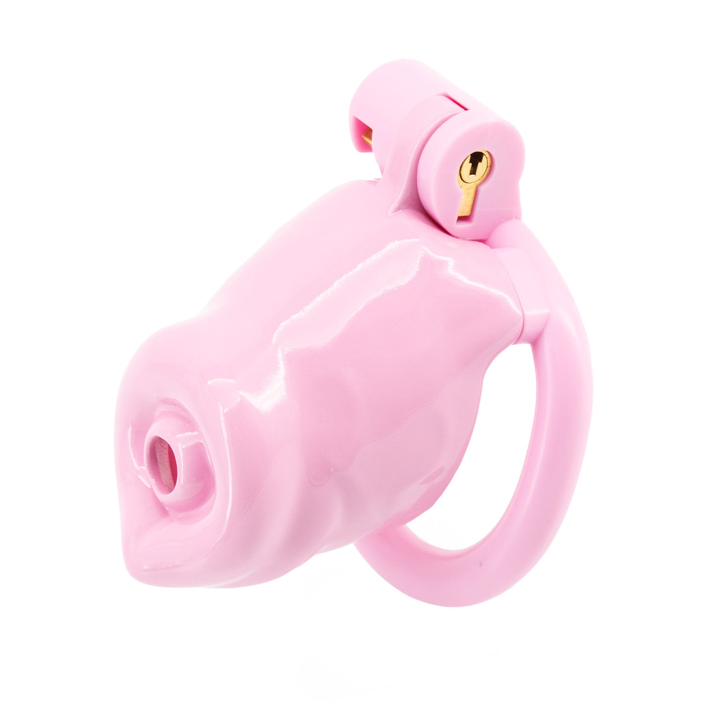 Pink Resin Puppy Play Chastity Cage