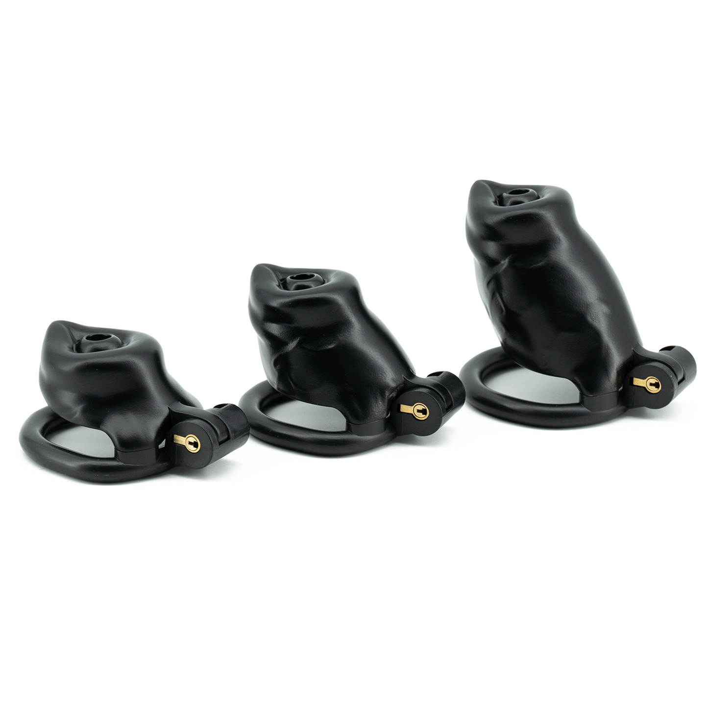 Black Resin Puppy Play Chastity Cage