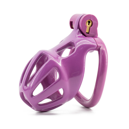 Dark Pink Resin Hive Chastity Cage - Nano