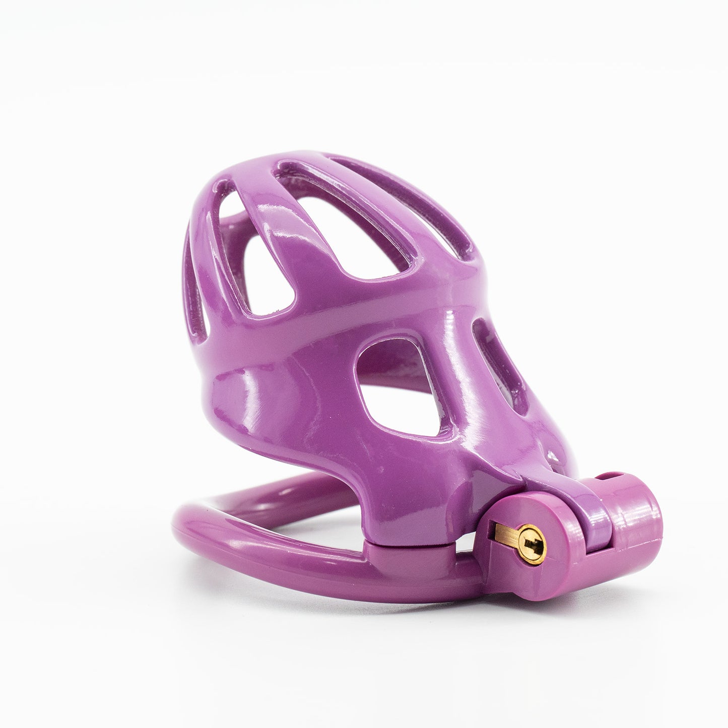 Dark Pink Resin Hive Chastity Cage - Nano