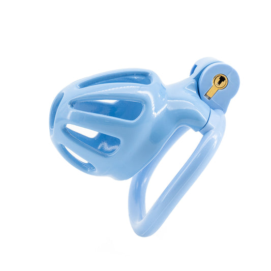 Blue Resin Hive Chastity Cage - Nub