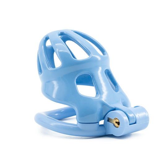 Blue Resin Hive Chastity Cage - Nano