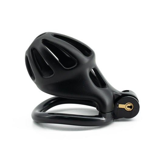 Black Resin Hive Chastity Cage - Nano
