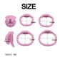 Pink Resin Hub Micro Chastity Cage